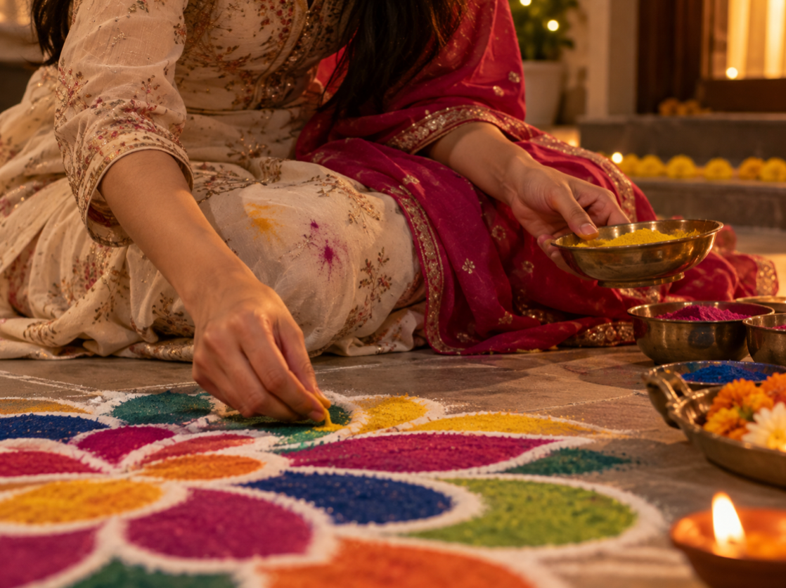 How to Remove Rangoli Colour & Cracker Soot Stains from Clothes