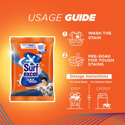 Surf Excel Quick Wash Detergent Powder 1 kg
